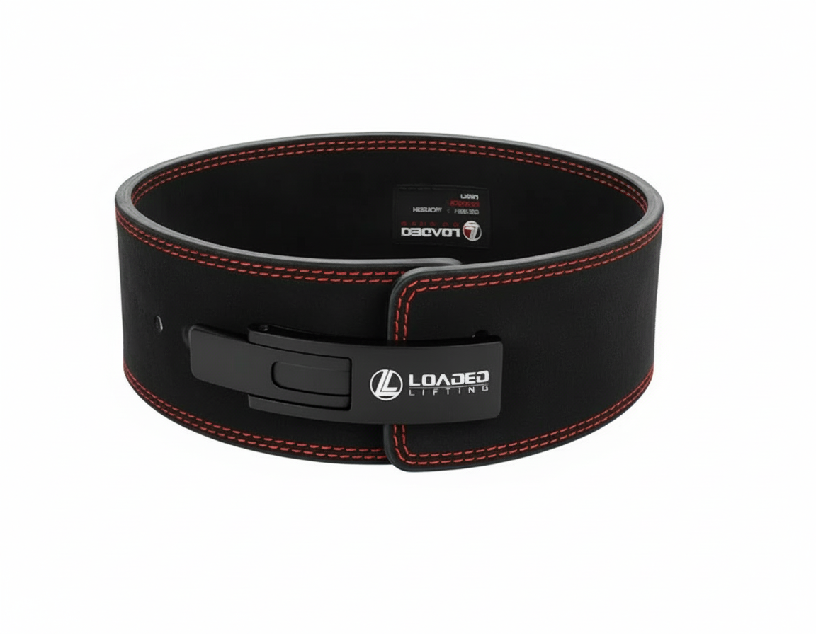 Loaded Lifting Economy Lever Belt 13mm (Black / Red)