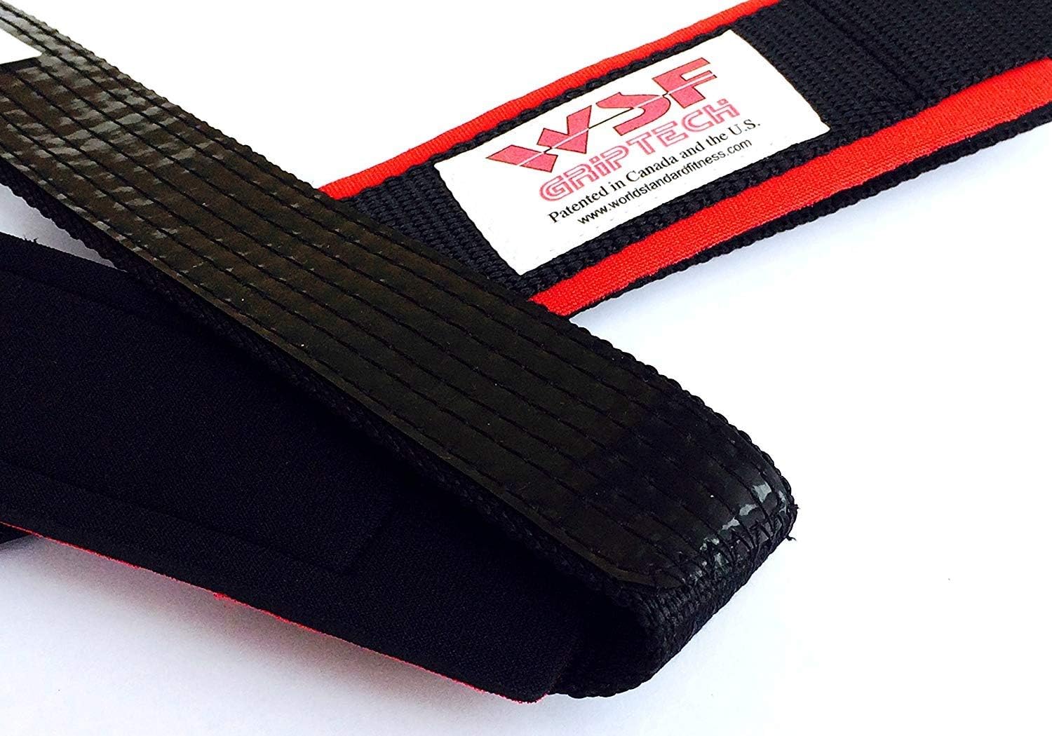 WSF Grip Tech Rubberised Lifting Straps (Non-Padded)